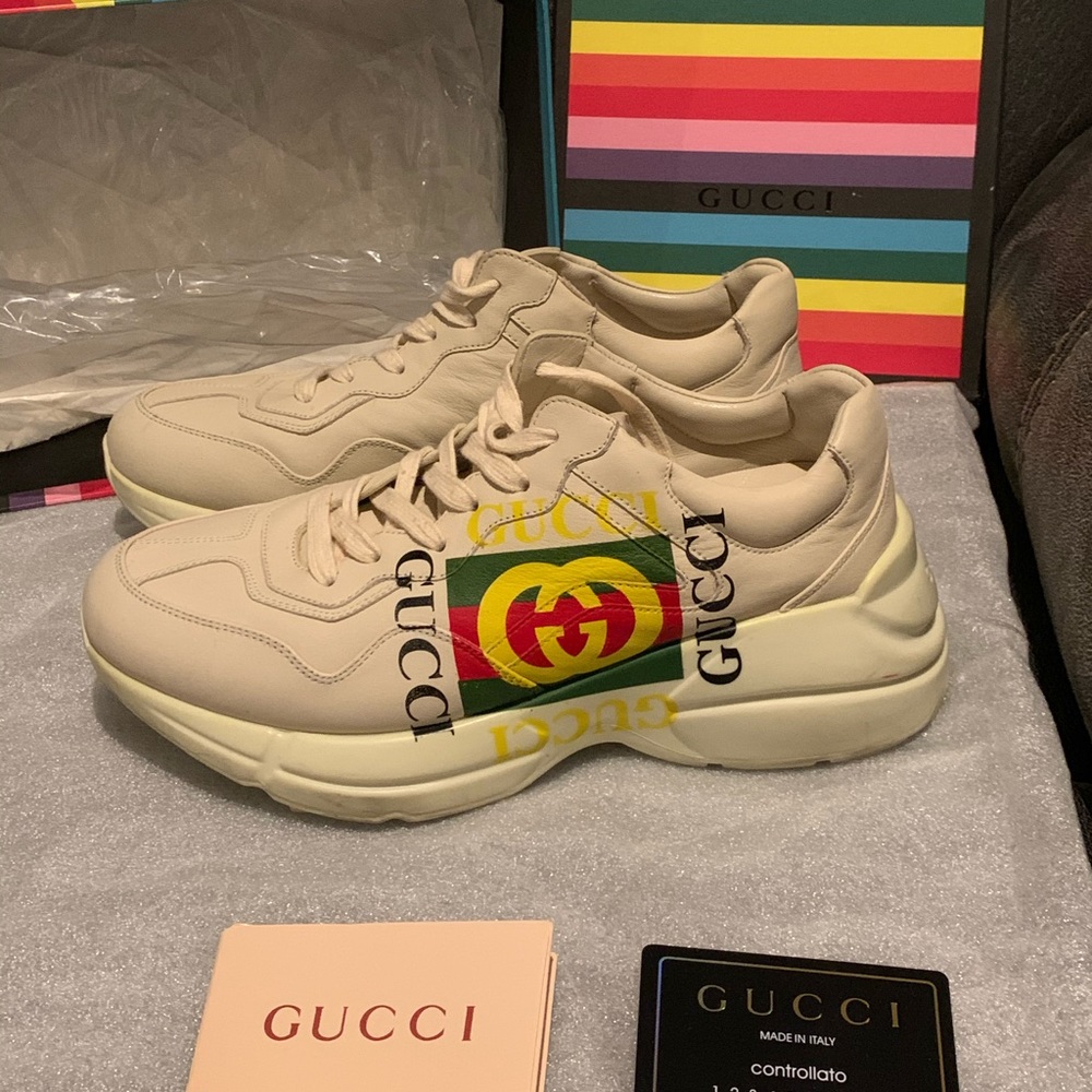 Gucci Rython sneakers 7 used - Picture 2 of 9